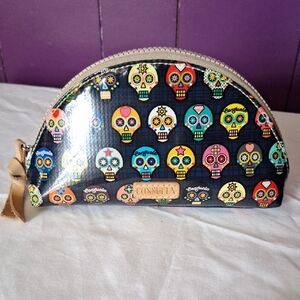 Consuela Tiny Medium Cosmetic Case Sugar Skull Cosmetic Pouch